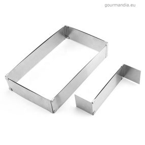 Állítható szögletes sütőforma felezővel
